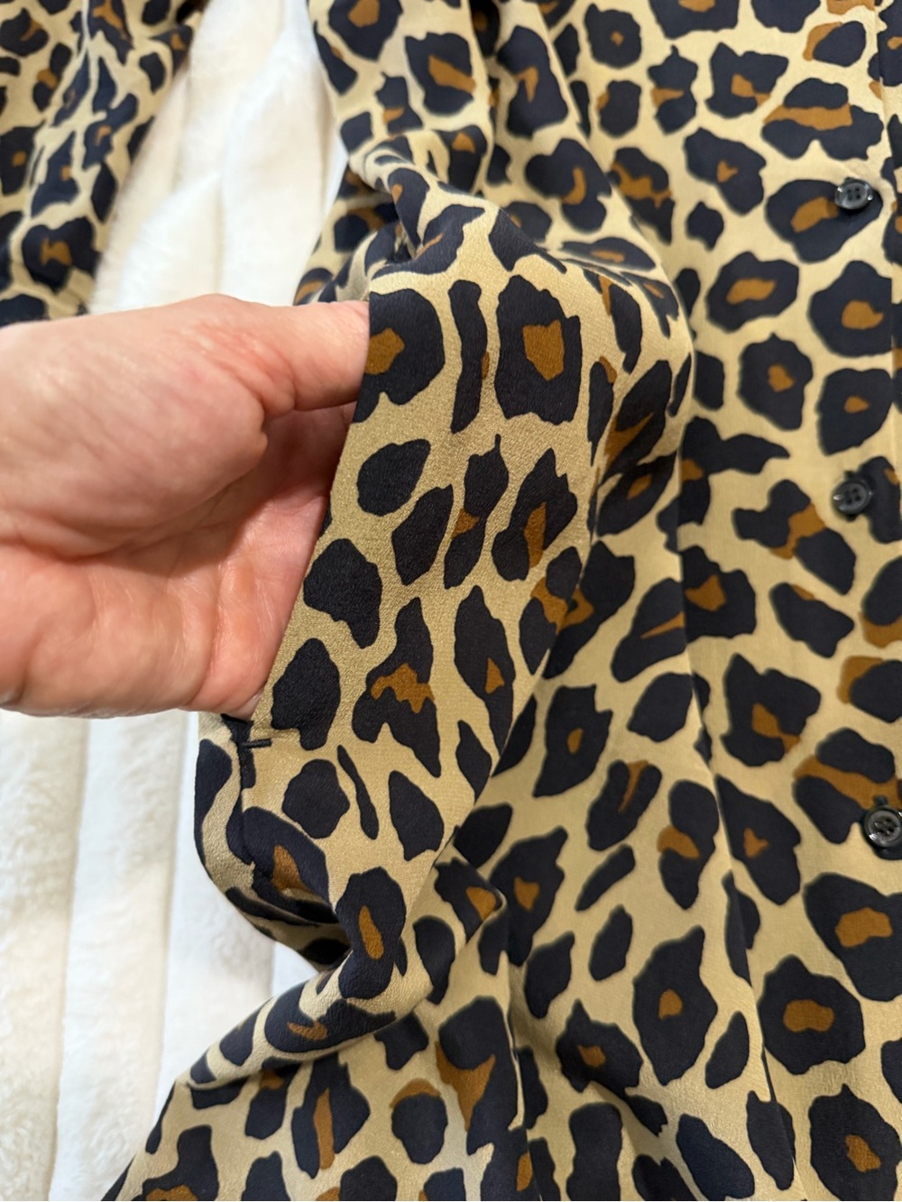Weekend Max Mara silk Leopard Print Midi Dress in Tan and Black - Picture 5 of 9